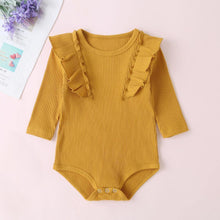 Load image into Gallery viewer, Emily rib set romper+pants+headband - Milki Rabbit