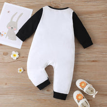 Load image into Gallery viewer, Anson black and white rabbit jumpsuit - Milki Rabbit