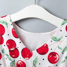 Load image into Gallery viewer, Betty cherry printing summer dress - Milki Rabbit