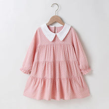 Load image into Gallery viewer, Candy jacquard pink long sleeve dress - Milki Rabbit