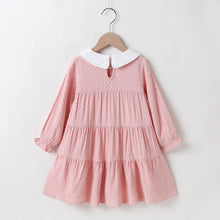 Load image into Gallery viewer, Candy jacquard pink long sleeve dress - Milki Rabbit