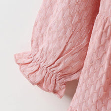 Load image into Gallery viewer, Candy jacquard pink long sleeve dress - Milki Rabbit