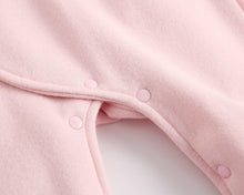 Load image into Gallery viewer, Coco rabbit pink fleece baby bodysuit - Milki Rabbit