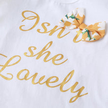 Load image into Gallery viewer, Isn't she lovely baby romper set with daisy printing - Milki Rabbit